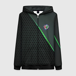 Женская толстовка на молнии Alfa Romeo