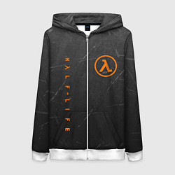 Толстовка на молнии женская HALF-LIFE, цвет: 3D-белый