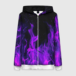 Женская толстовка на молнии ФИОЛЕТОВЫЙ ОГОНЬ