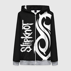 Толстовка на молнии женская Slipknot 6, цвет: 3D-меланж