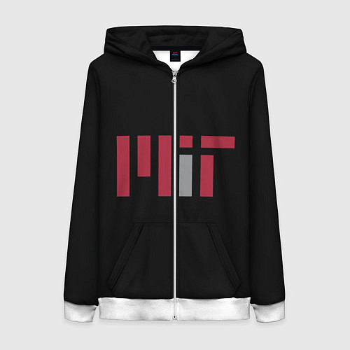 Женская толстовка на молнии MIT / 3D-Белый – фото 1