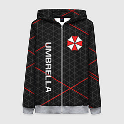 Толстовка на молнии женская UMBRELLA CORP, цвет: 3D-меланж