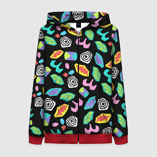 Женская толстовка на молнии Очень странные дела / 3D-Красный – фото 1