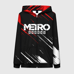 Толстовка на молнии женская METRO EXODUS, цвет: 3D-черный