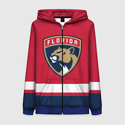 Толстовка на молнии женская Флорида Пантерз, цвет: 3D-синий