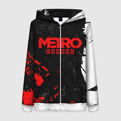 Женская толстовка на молнии METRO EXODUS / 3D-Белый – фото 1