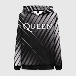 Толстовка на молнии женская Queen, цвет: 3D-черный