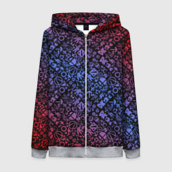 Женская толстовка на молнии Игровые бренды