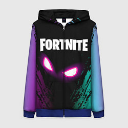 Толстовка на молнии женская FORTNITE, цвет: 3D-синий