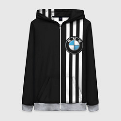 Толстовка на молнии женская BMW SPORT, цвет: 3D-меланж