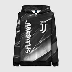 Толстовка на молнии женская JUVENTUS, цвет: 3D-черный