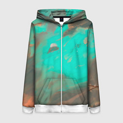 Женская толстовка на молнии Майское небо