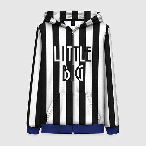 Женская толстовка на молнии Литл,биг / 3D-Синий – фото 1