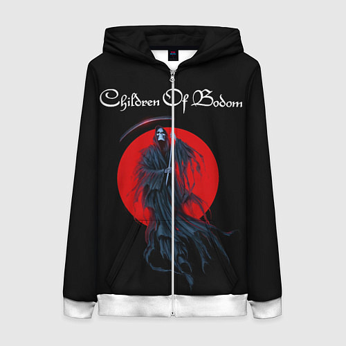 Женская толстовка на молнии Children of Bodom 19 / 3D-Белый – фото 1