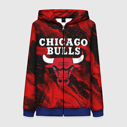 Женская толстовка на молнии CHICAGO BULLS