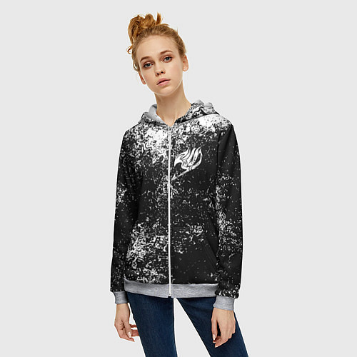 Женская толстовка на молнии FAIRY TAIL / 3D-Меланж – фото 3