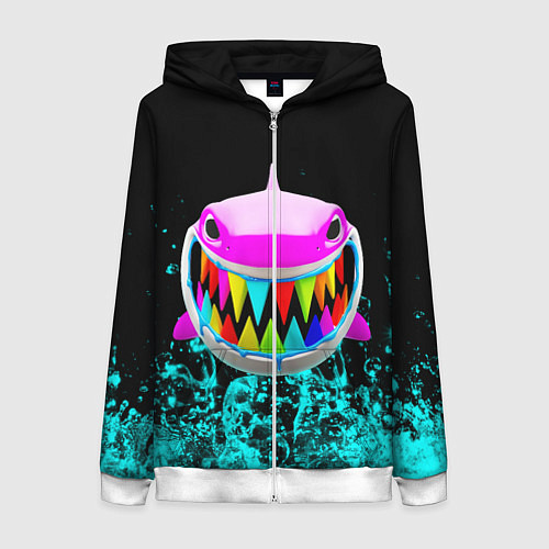 Женская толстовка на молнии 6IX9INE / 3D-Белый – фото 1