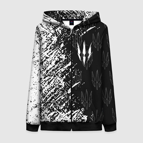 Женская толстовка на молнии The Witcher / 3D-Черный – фото 1