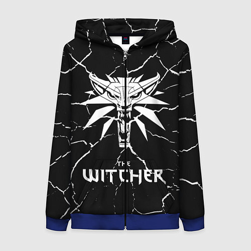 Женская толстовка на молнии The Witcher / 3D-Синий – фото 1