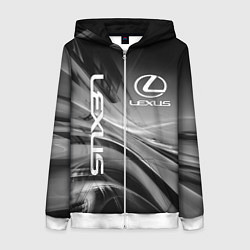 Толстовка на молнии женская LEXUS, цвет: 3D-белый