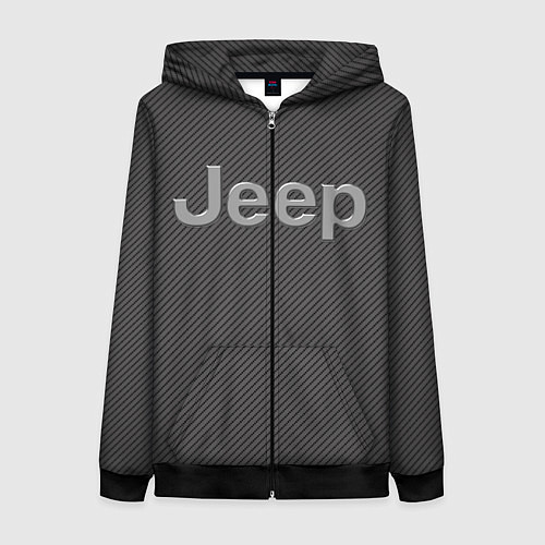 Женская толстовка на молнии JEEP / 3D-Черный – фото 1