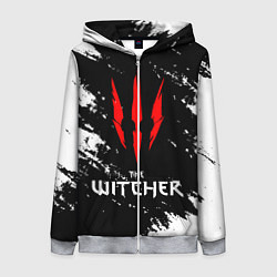Толстовка на молнии женская The Witcher, цвет: 3D-меланж