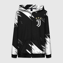 Толстовка на молнии женская JUVENTUS, цвет: 3D-черный