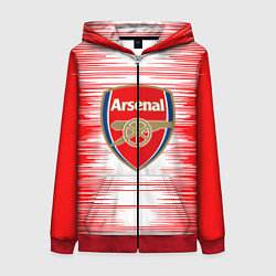 Толстовка на молнии женская ARSENAL, цвет: 3D-красный