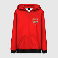 Толстовка на молнии женская ARSENAL, цвет: 3D-черный