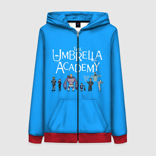 Женская толстовка на молнии The umbrella academy / 3D-Красный – фото 1