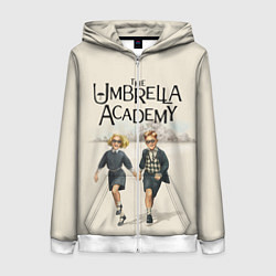 Толстовка на молнии женская The umbrella academy, цвет: 3D-белый