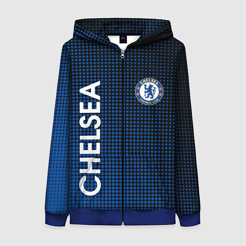 Женская толстовка на молнии CHELSEA / 3D-Синий – фото 1