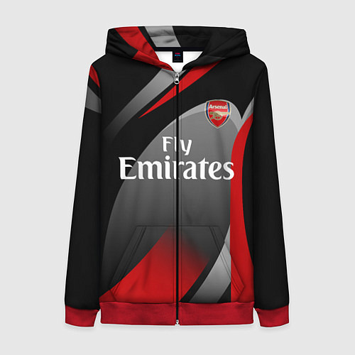 Женская толстовка на молнии ARSENAL UNIFORM / 3D-Красный – фото 1