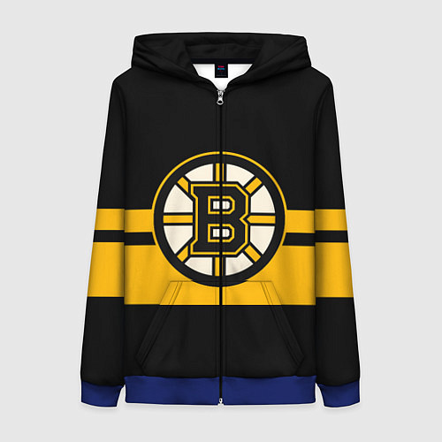 Женская толстовка на молнии BOSTON BRUINS NHL / 3D-Синий – фото 1