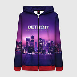 Толстовка на молнии женская Detroit Become Human S, цвет: 3D-красный