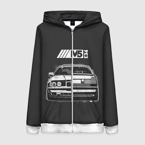 Женская толстовка на молнии BMW / 3D-Белый – фото 1