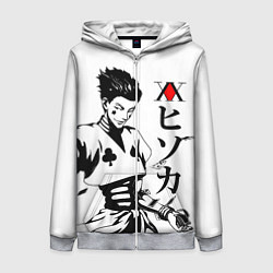 Толстовка на молнии женская Hunter x Hunter, Hisoka, цвет: 3D-меланж