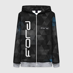 Толстовка на молнии женская FORD, цвет: 3D-меланж
