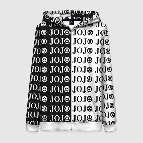 Женская толстовка на молнии JoJo Bizarre Adventure / 3D-Белый – фото 1