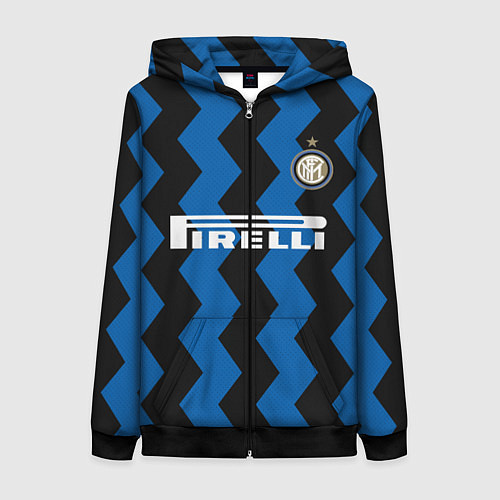 Женская толстовка на молнии Лукаку 2021 Домашняя форма / 3D-Черный – фото 1