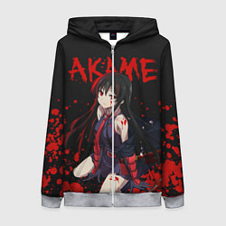 Толстовка на молнии женская Убийца Акаме, цвет: 3D-меланж