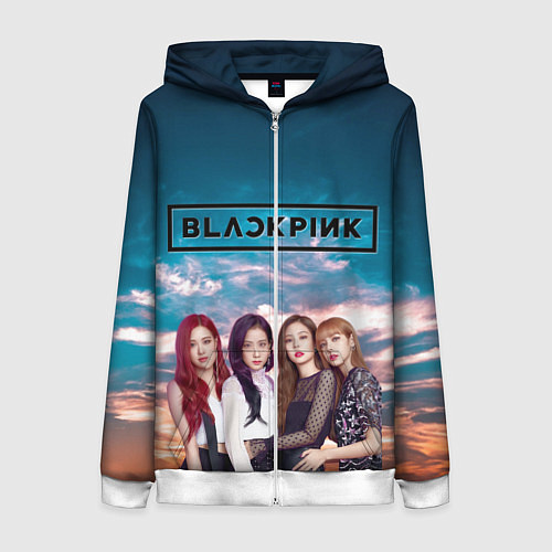 Женская толстовка на молнии BlackPink / 3D-Белый – фото 1