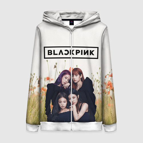 Женская толстовка на молнии BlackPink / 3D-Белый – фото 1