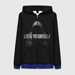 Толстовка на молнии женская EMINEM, цвет: 3D-синий