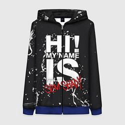 Толстовка на молнии женская EMINEM, цвет: 3D-синий