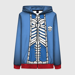 Толстовка на молнии женская КУРТКА САНСА SANS, цвет: 3D-красный