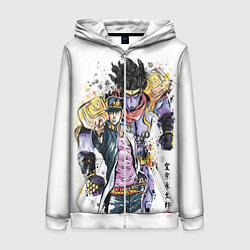 Толстовка на молнии женская JOJO, цвет: 3D-белый