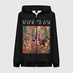 Толстовка на молнии женская BRING ME THE HORIZON, цвет: 3D-черный