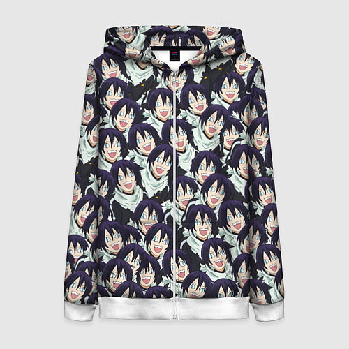 Женская толстовка на молнии ЯТО БЕЗДОМНЫЙ БОГ / 3D-Белый – фото 1