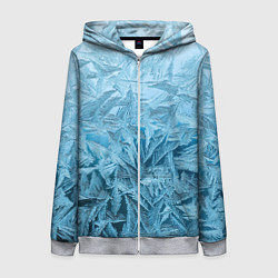 Толстовка на молнии женская Иней, цвет: 3D-меланж